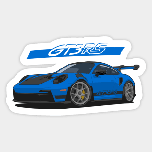 Car 911 gt3 rs blue navy Sticker